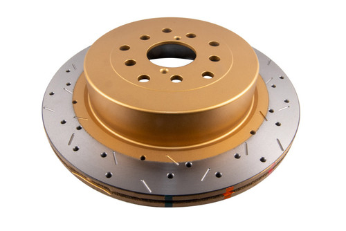 DBA 01-07 Subaru WRX/STI 10 Stud Hole Rear Drilled & Slotted 4000 Series Rotor - DBA4655XS-10