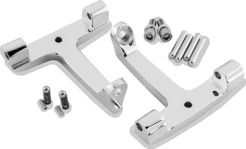 Bikers Choice 93-Up FLH FLT Chrome Passenger Floorboard Bracket Replaces H-D 53070-00A - 488720