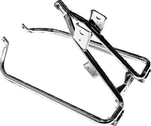 Bikers Choice 09-13 FLH FLT Chrome Saddlebag Support Bracket - 564333