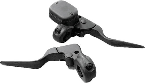 Bikers Choice Black 9/16 Bore Custom Handlebar Control Kit 1 Inch Bar Cable Clutch No Switches - 482707