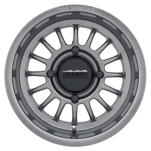 Method MR411 Bead Grip 15x7 / 5+2/38mm Offset / 4x156 / 132mm CB Gloss Titanium Wheel - MR41157046852