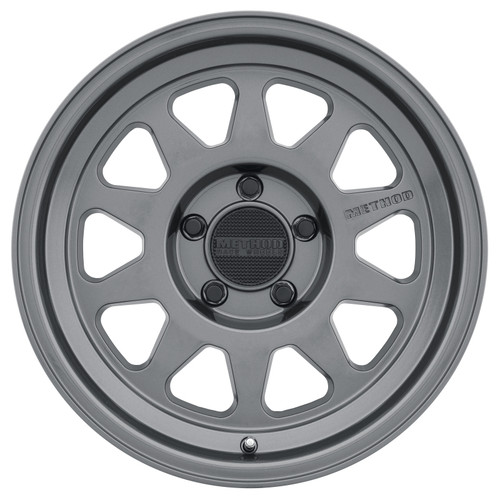 Method MR316 17x8.5 0mm Offset 5x5 71.5mm CB Gloss Titanium Wheel - MR31678550800
