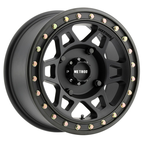 Method MR405 UTV Beadlock 15x7 / 5+2/38mm Offset / 4x156 / 132mm CB Matte Black Wheel - MR40557046552B