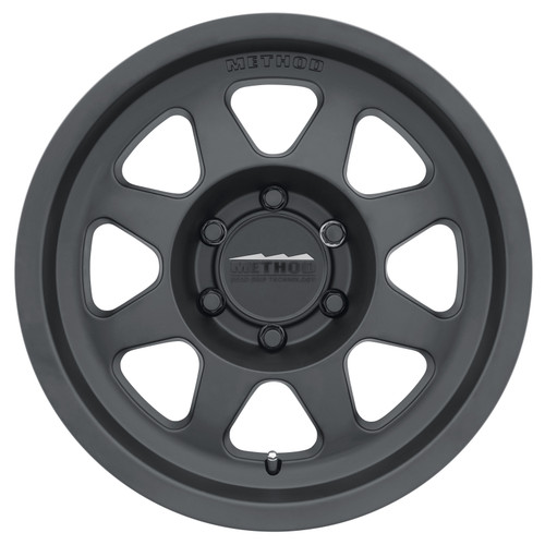 Method MR701 17x7.5 +50mm Offset 6x130 84.1mm CB Matte Black Wheel - MR70177563550