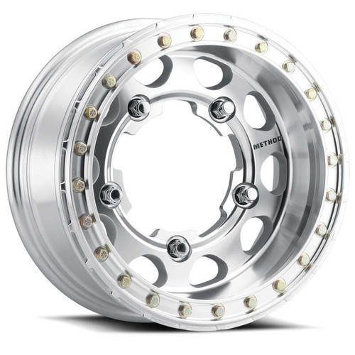 Method MR103 Beadlock 15x8 -24mm Offset 5x5.5 108mm CB Raw Machined Race Drilled w/BH-H24100 Wheel - MR10358055324BR