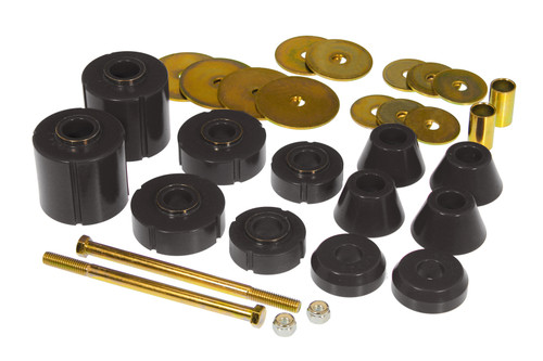 Prothane 67-72 GM Body Mount 12 Bushing Kit - Black - 7-103-BL