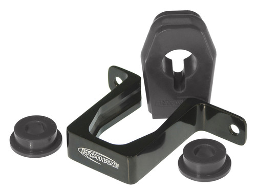 Prothane Ford Mustang Shifter Bushings w/ Billet Bracket - Black - 6-1613-BL