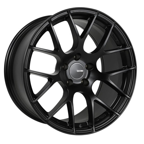 Enkei Raijin 18x8 45mm Offset 5x112 Bolt Pattern 72.6 Bore Diameter Matte Black Wheel - 467-880-4445BK