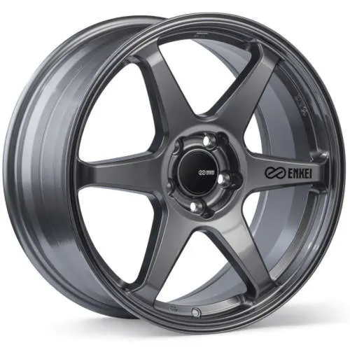Enkei T6R 18x8 40mm Offset 5x114.3 Bolt Pattern 72.6 Bore Gloss Gunmetal Wheel - 539-880-6540GM