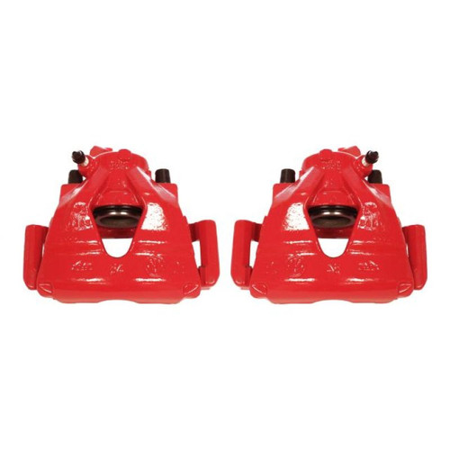 Power Stop 99-10 Volkswagen Beetle Front Red Calipers w/Brackets - Pair - S2014