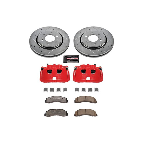 Power Stop 10-21 Lincoln Navigator Front Z36 Truck & Tow Kit w/Cals - KC3167-36