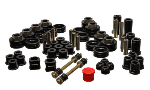 Energy Suspension 88-98 Chevy/GMC 4WD Black Hyper-flex Master Bushing Set - 3.18101G