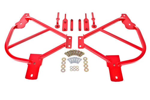 BMR 10-15 5th Gen Camaro Bolt-On Subframe Connectors - Red - SFC015R