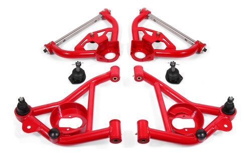 BMR 78-87 G-Body Upper And Lower A-Arm Kit - Red - AA030R