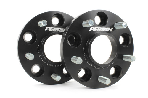 PERRIN 17-21 Honda Civic Si / 22-26 Acura Integra 64.1mm 5x114.3 Wheel Spacers 20mm - Pair - PHP-WHL-020BK