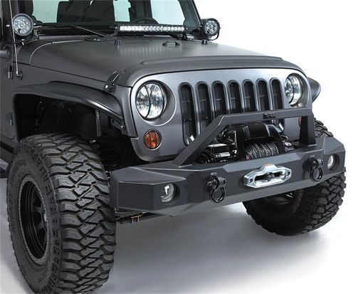 Rampage 2007-2018 Jeep Wrangler(JK) TrailGuard Front Bumper - Black - 99510