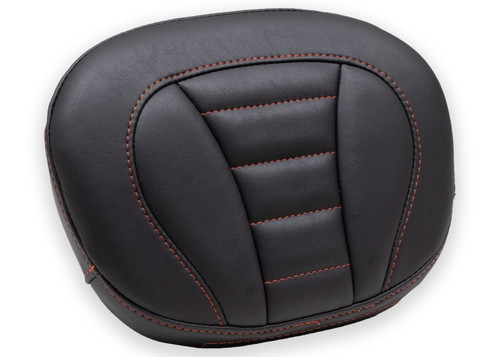 Mustang 08-21 Harley Rd King, 08-23 Street Glide Trike Sissy Bar Pad Deluxe(12 inch x 9 inch)- Black - 79015AB
