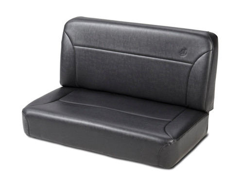 Bestop Back Seat - 55-83 Jeep Cj5 Rear Trailmax II Fixed (All Vinyl Black Crush) - 39437-01