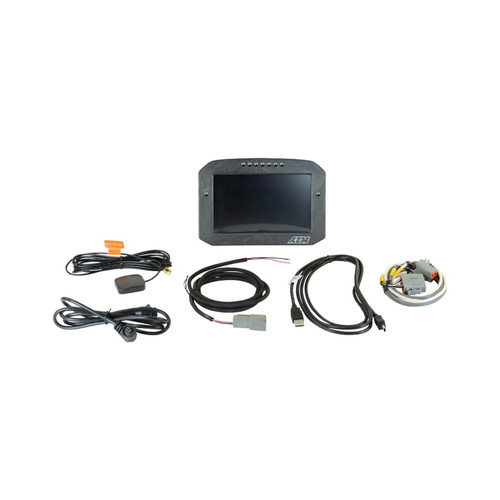 AEM CD-7LG Carbon Logging Flush Digital Dash Display w/ Internal 20Hz GPS & Antenna - 30-5703F