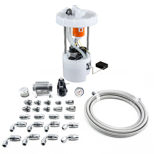 DeatschWerks 06-11 Honda Civic Si K20 DW400 Pump Module & Return Kit w/PTFE Fuel Lines - 9-401-608-7041