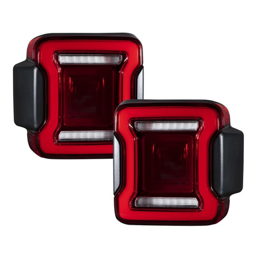 Form Lighting 2018-2023 Jeep Wrangler LED Tail Lights Red (Pair) - FL0013
