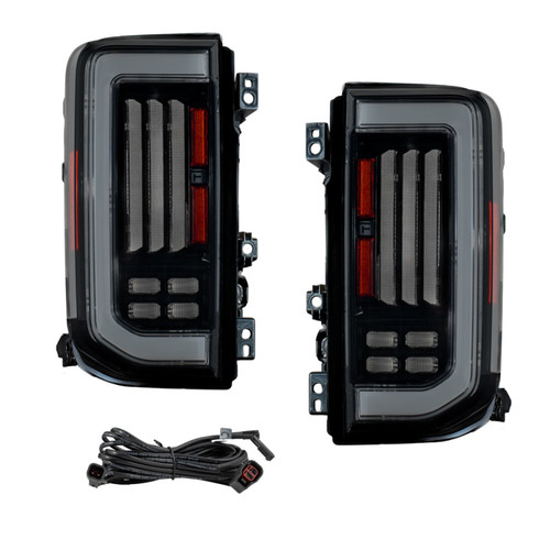 Form Lighting 2021-2025 Ford Bronco LED Tail Lights Smoked (Pair) - FL0086