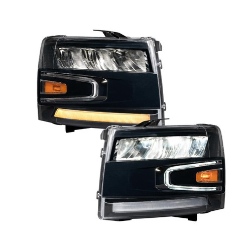 Form Lighting 2007-2013 Chevrolet Silverado LED Reflector Headlights (Pair) - FL0004