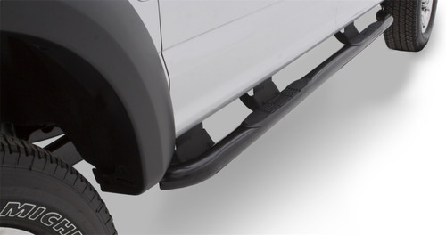 Lund 2019 RAM 1500 Crew Cab 3in. Round Bent Steel Nerf Bars - Black - 23083782