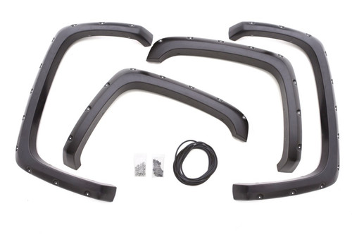 Lund 99-07 Chevy Silverado 1500 RX-Rivet Style Textured Elite Series Fender Flares - Black (4 Pc.) - RX103T