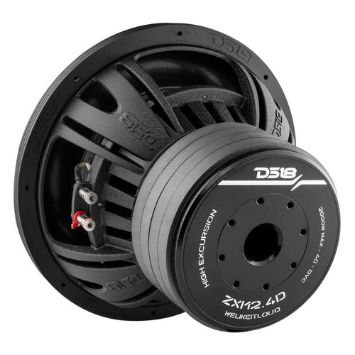 DS18 12in 1000 Watts RMS 4 ohm DVC High Excursion Subwoofer - ZXI12.4D