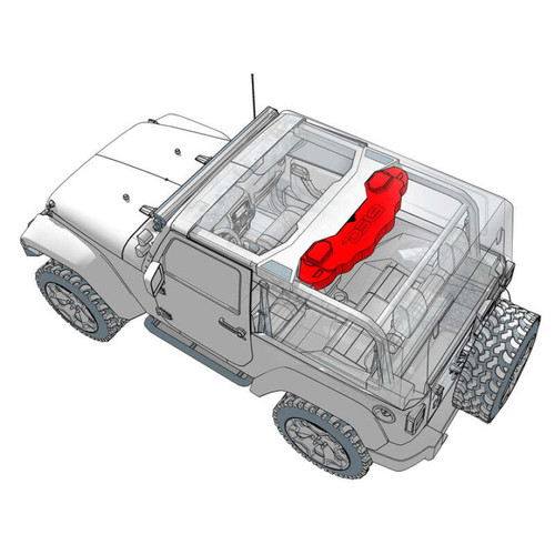 DS18 2018-23 Jeep JL/JLU/JT Fits 4x8in Speakers (Not Incl) 4 xPRO-TW4L & 1 x JL-SBARHARNESS Included - JL-SBAR/BK.HT
