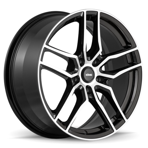 Konig Intention 16x7.5 5x108 ET45 Gloss Black / Machine Face - IO76508455