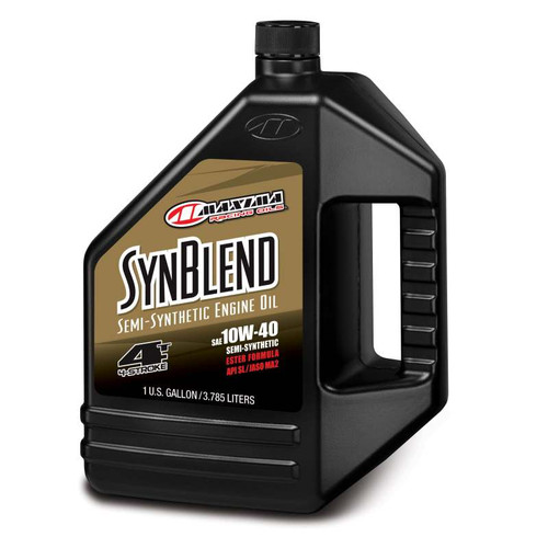 Maxima Syn Blend Ester 4T Semi-Synthetic 10W40 Engine Oil - Gallon - 349128B