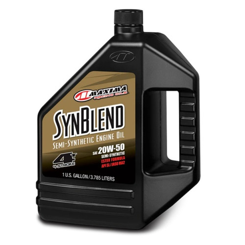 Maxima Syn Blend Ester 4T Semi-Synthetic 20W50 Engine Oil - Gallon - 359128B
