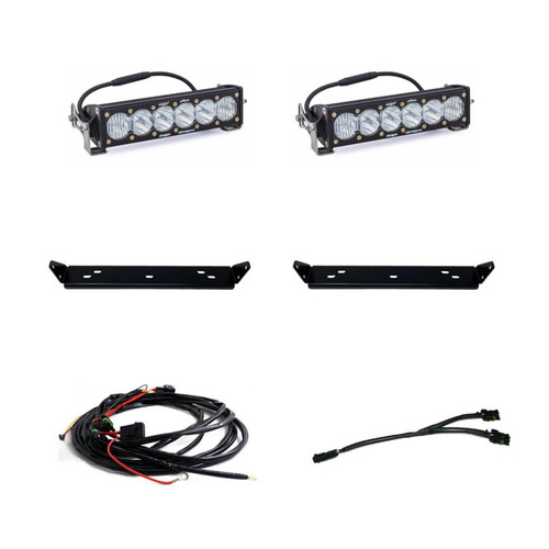 Baja Designs 2021+ Ford Raptor OnX6 Behind Grill Kit -10in. Clear D/C - 448063