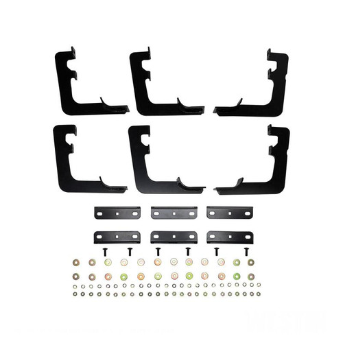 Westin 19 Ram 1500 Quad/Crew Cab (Ex. Classic) Premier Oval Nerf Step Bar Mount Kit - Black - 22-2245