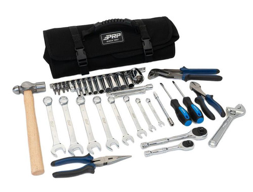 PRP 35pc Can-Am Roll Up Tool bag Tool kit - Black - E112