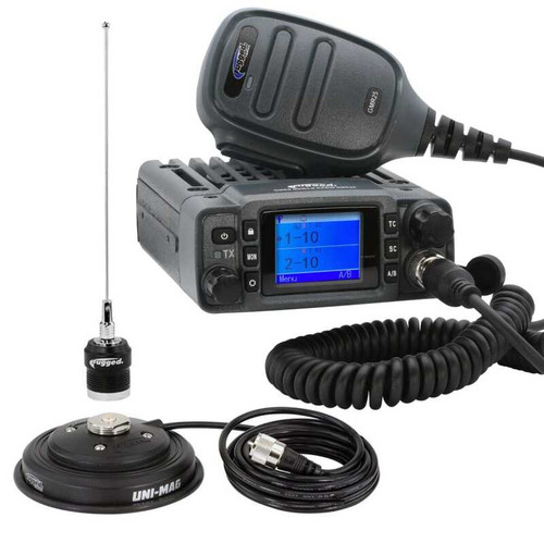 Rugged Radios Radio Kit - GMR25 Waterproof GMRS Band Mobile Radio with Antenna - RK-GMR25