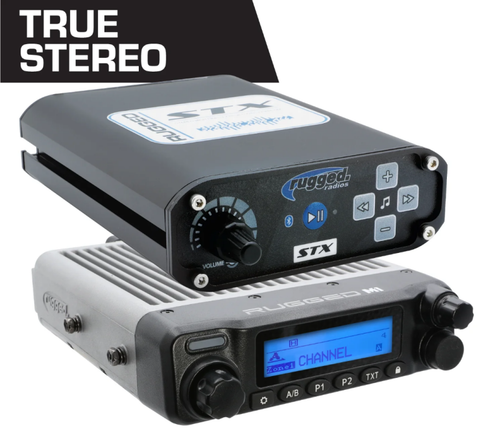 Rugged Radios STX STEREO Complete Master Comm Kit w/ Intercom - 2-Way Radio M1 VHF Business Band - MCK-STX-2P-M1