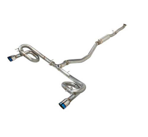 Remark 2022+ Honda Civic Si FE1 Sport Touring (Link Loop) Cat-Back Exhaust w/ Burnt Stainless Tip - RK-C2063H-08T
