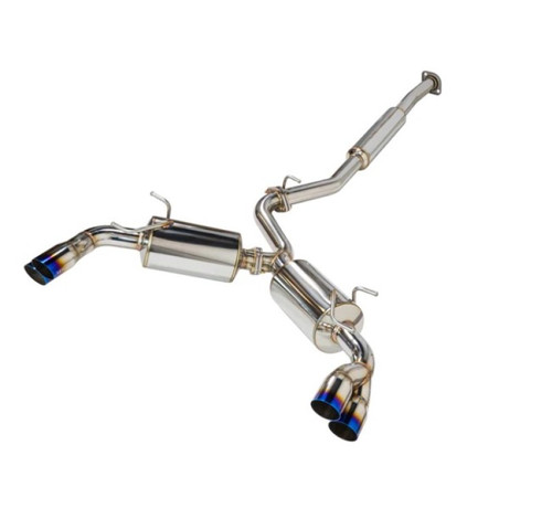 REMARK Sports Touring Cat-Back Exhaust, Toyota GR86 / Subaru BRZ 2022+, Burnt Stainless Tip - RK-C4063T-04T