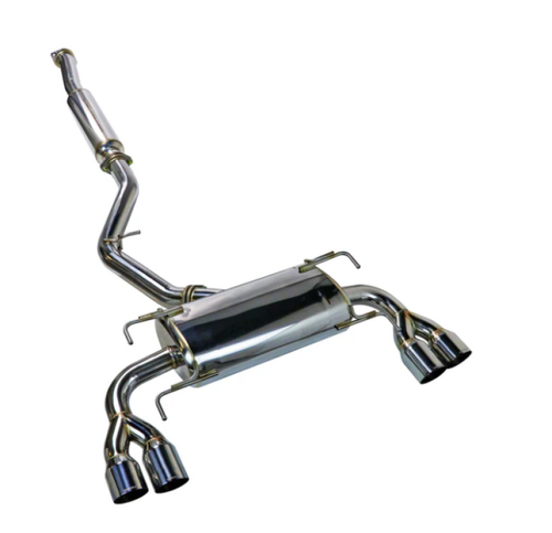 Remark 08-14 Subaru WRX STi GR Hatch Sports Touring Cat-Back Exhaust - SS Quad Tips (Resonated) - RK-C2076S-02