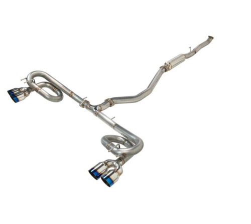 Remark 2022+ Honda Civic Hatchback Sport Touring FL1 (Link Loop)Cat-Back Exhaust Burnt Stainless Tip - RK-C4063H-07T