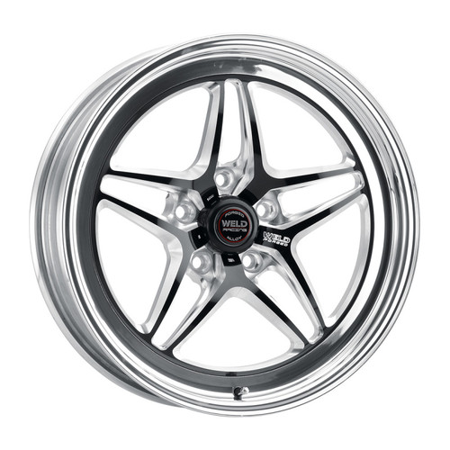 Weld S81 18x5 / 5x120 BP / 2.1in. BS (-23mm Offset) Black Wheel 3.18 ID (High Pad) - Non-Beadlock - 81HB8050N21A