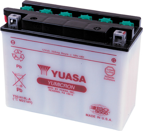 YUASA YUAM2218YTWN BATTERY Y50-N18L-A CONVENTIONAL
