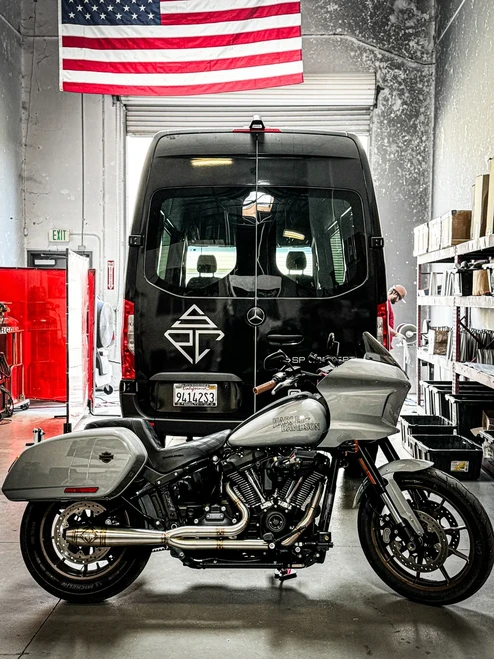 SP Concepts SPC SPC-1-005-B-ST-ONYX ELSINORE PowerFlo Black ONYX 2:1 Exhaust LowRider ST Softail M8 18-26