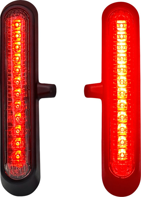 CUSTOM DYNAMICS LED Saddlebag Lights - Red Lens - Matte Black [CDLRSTSBR]