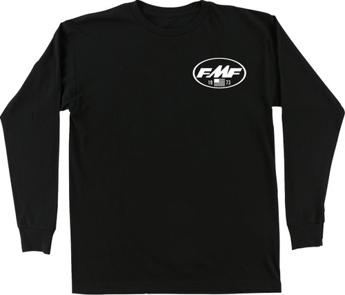 FMF Block Party Long-Sleeve T-Shirt - White - XL [FA26119901WHTXL]