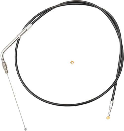 LA CHOPPERS Black Vinyl Braided Handlebar Throttle Cable - 18"-20" - Sportster [LA8320TH19B]