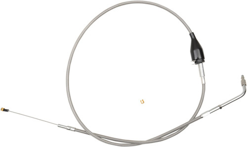 LA CHOPPERS Stainless Braided Handlebar Idle Cable - Mini - Touring [LA8005ID08]